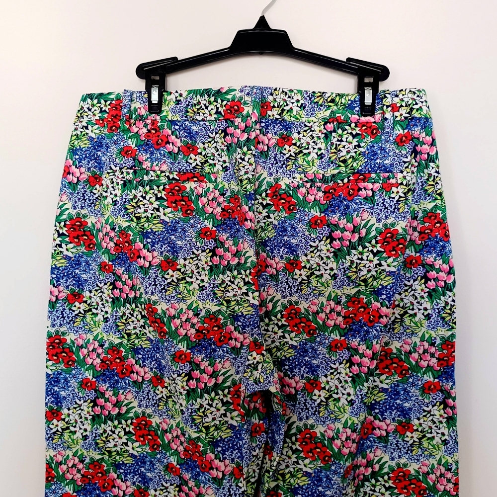 Talbots Perfect Skimmer - Floral Pants, Size 12 - Picture 9 of 16